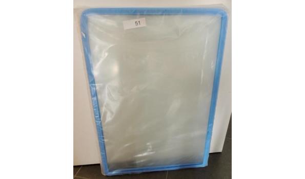 Vloerplaat glas – rechthoek – geslepen kanten – afm.70x100